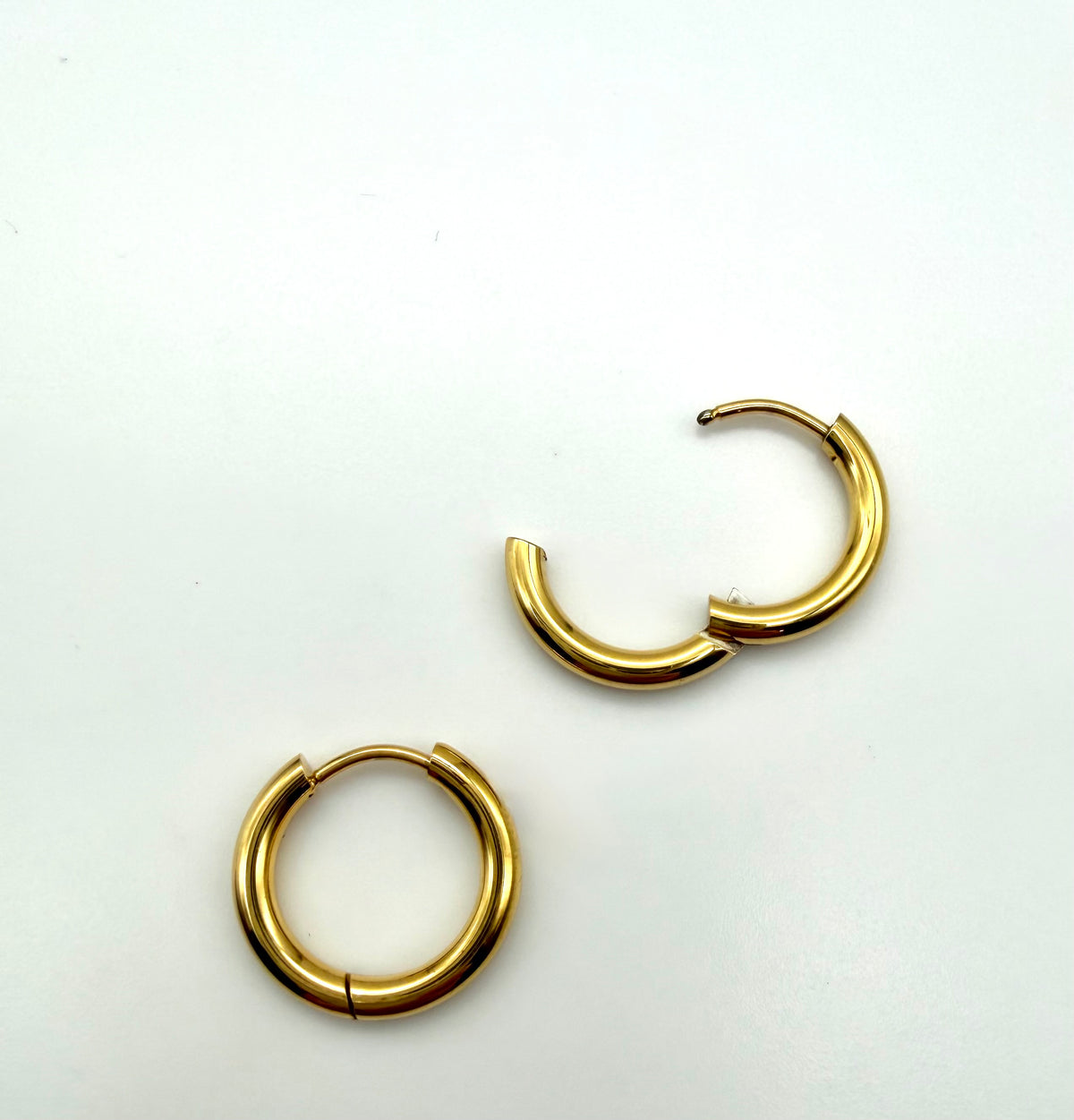 17MM Plain Hoops - 18K