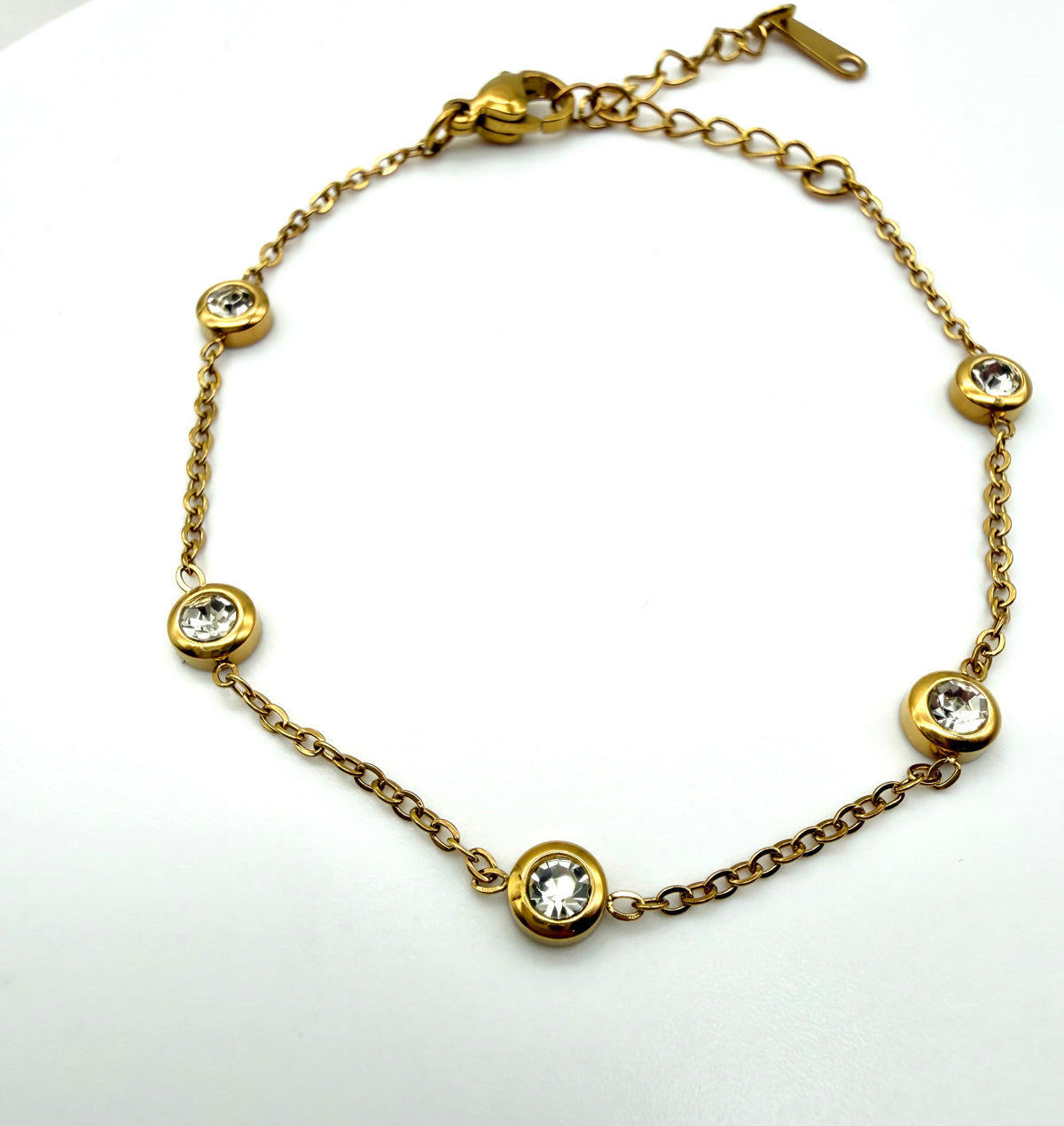 5 Circle CZ Bracelet
