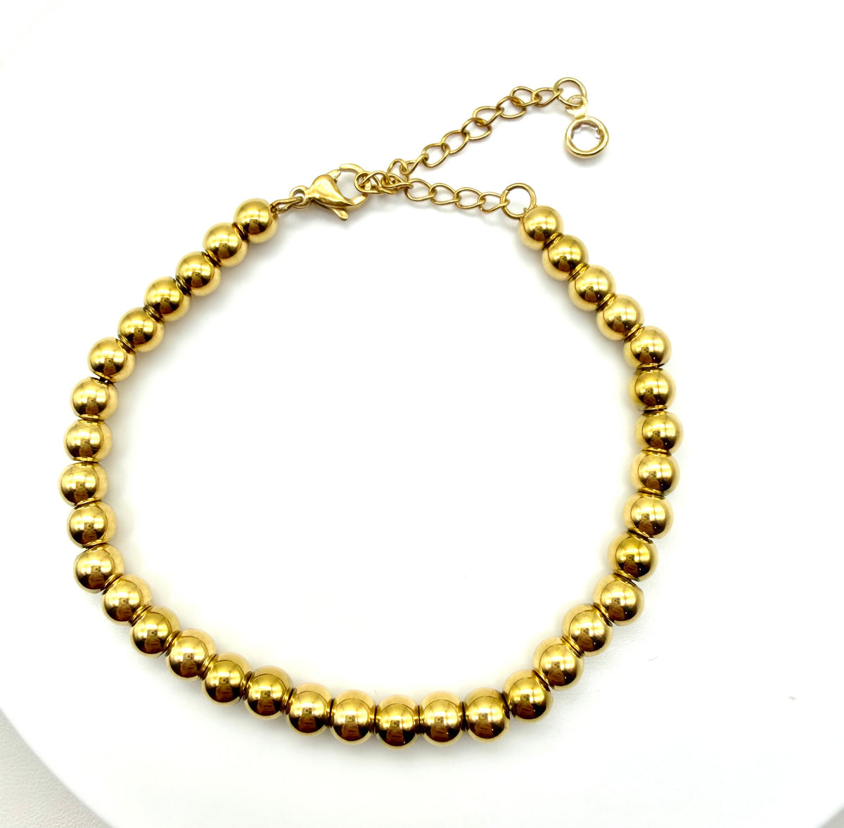 5MM Beaded Bracelet 18K