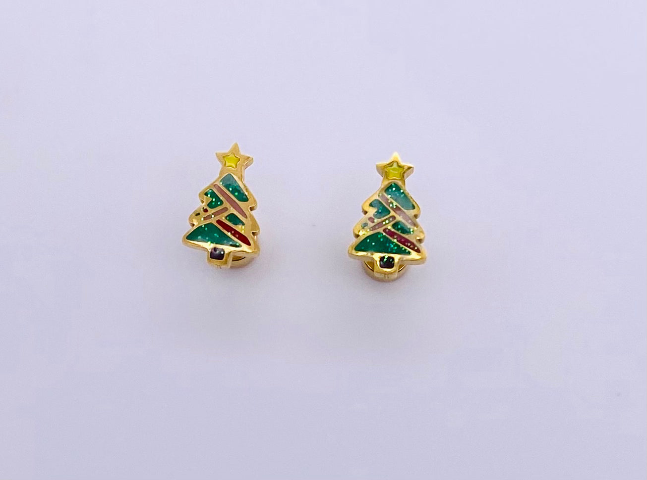 Christmas Tree Stud - FLAT BACK