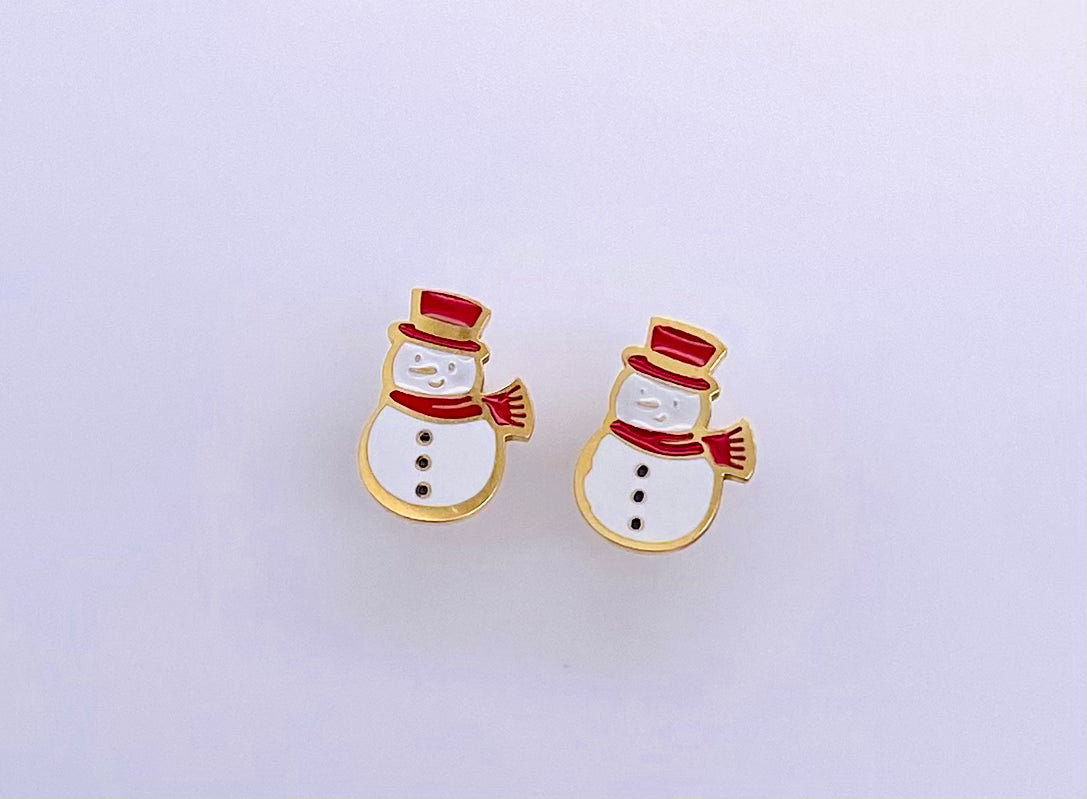 Snowman Stud - FLAT BACK