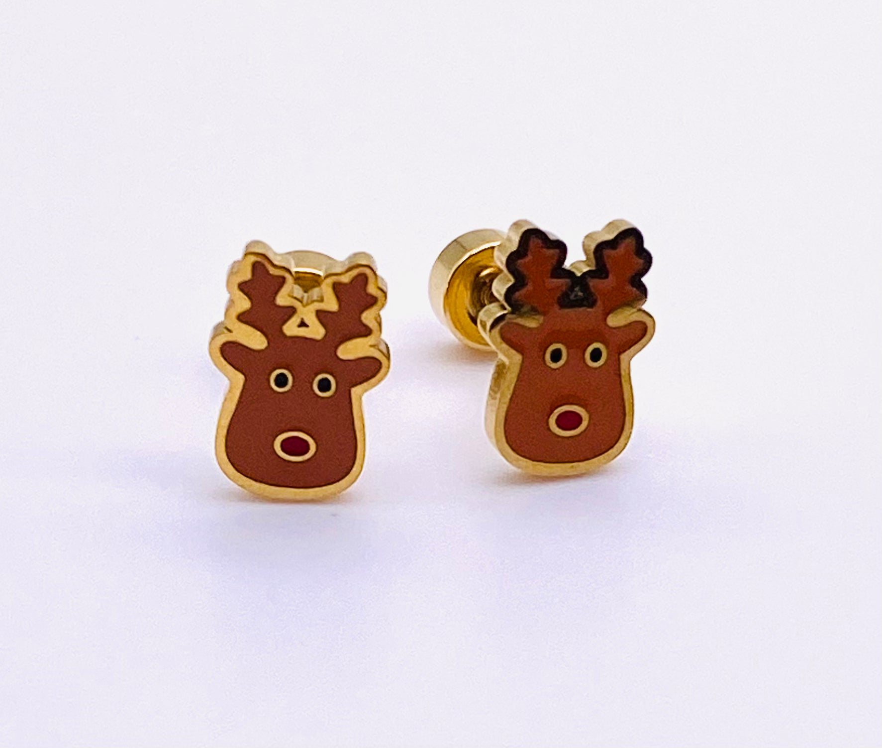 Reindeer Color Stud - FLAT BACK