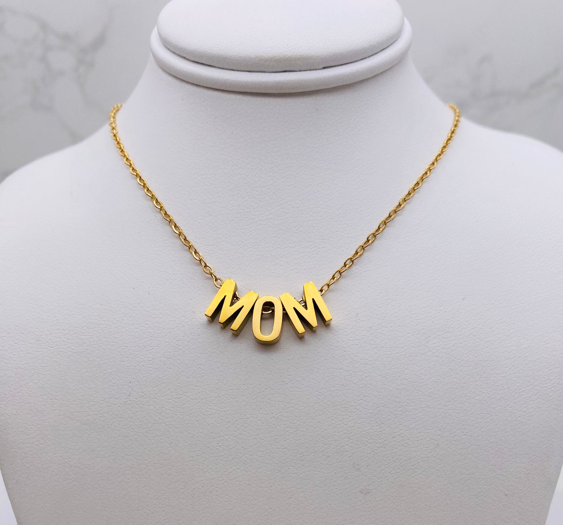 MOM Letter Necklace
