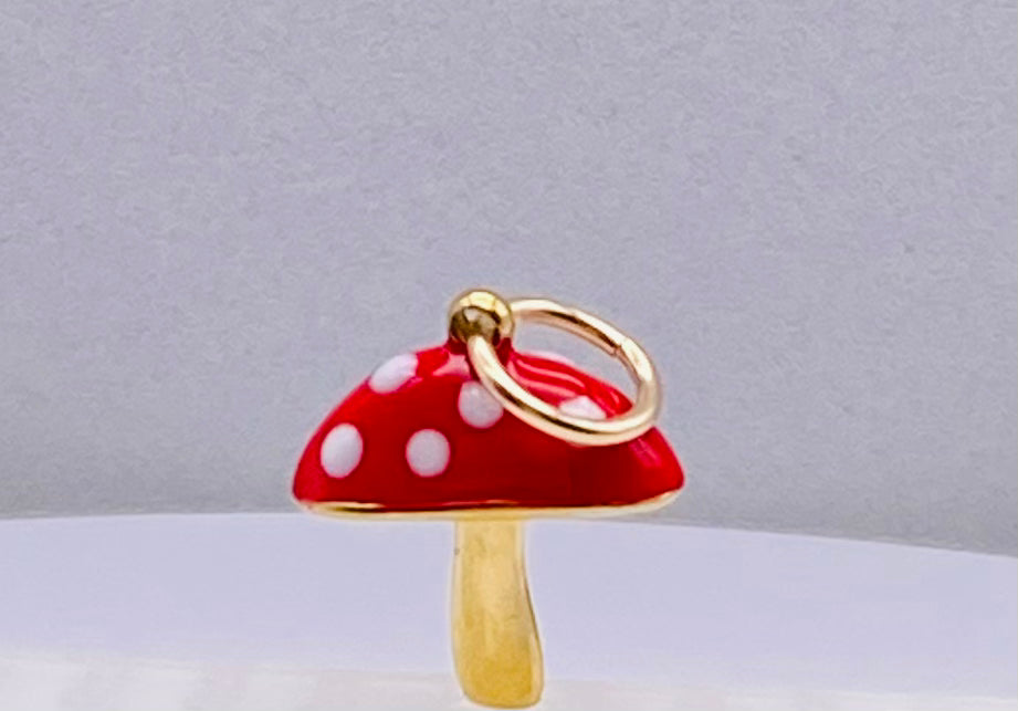 Red Mushroom Charm