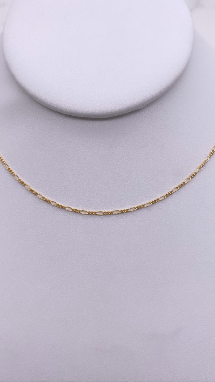 Mini Figaro Chain - Gold Filled - Dainty Every Day Chain