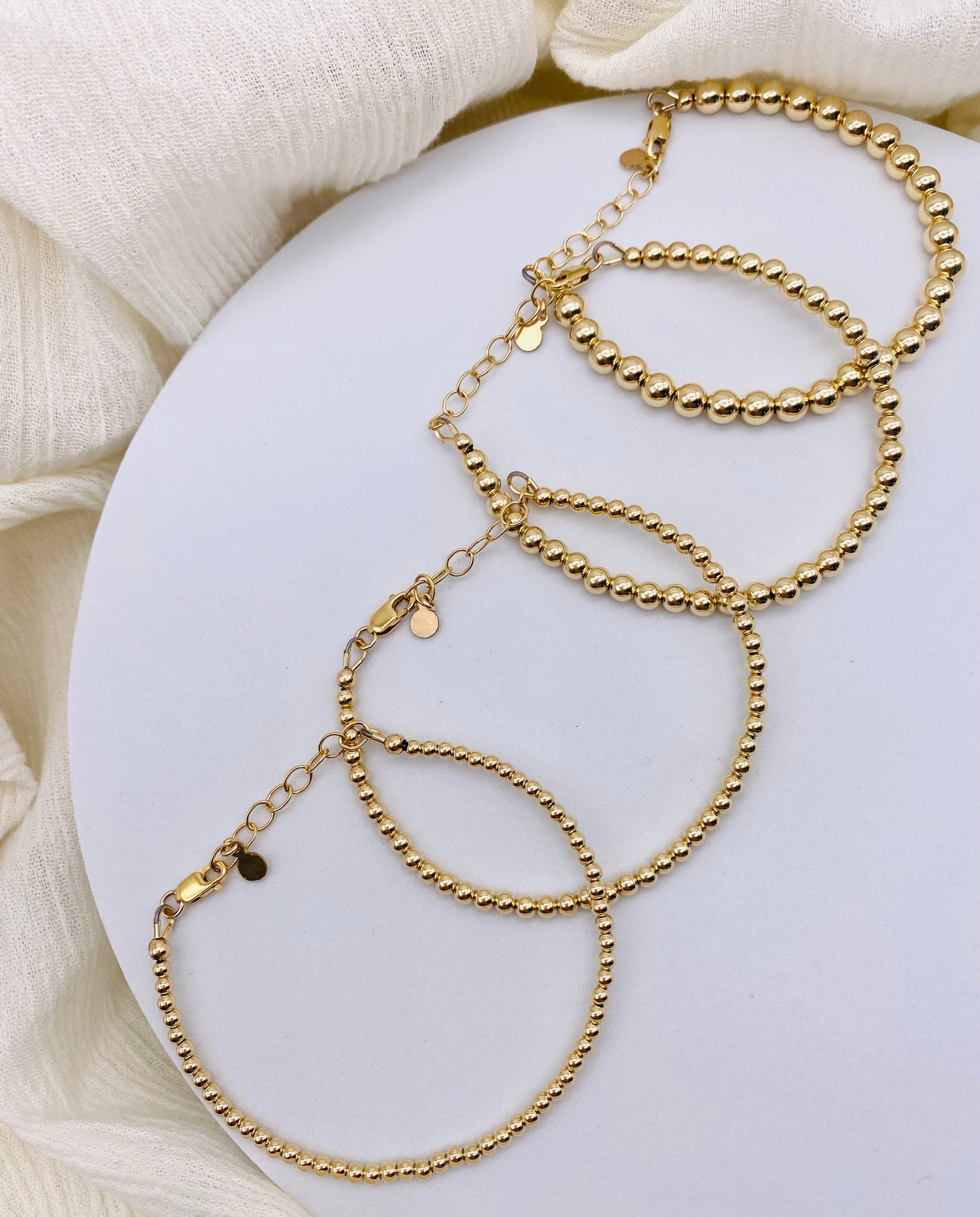 Gold Filled Beaded Bracelets – Kono & Co.