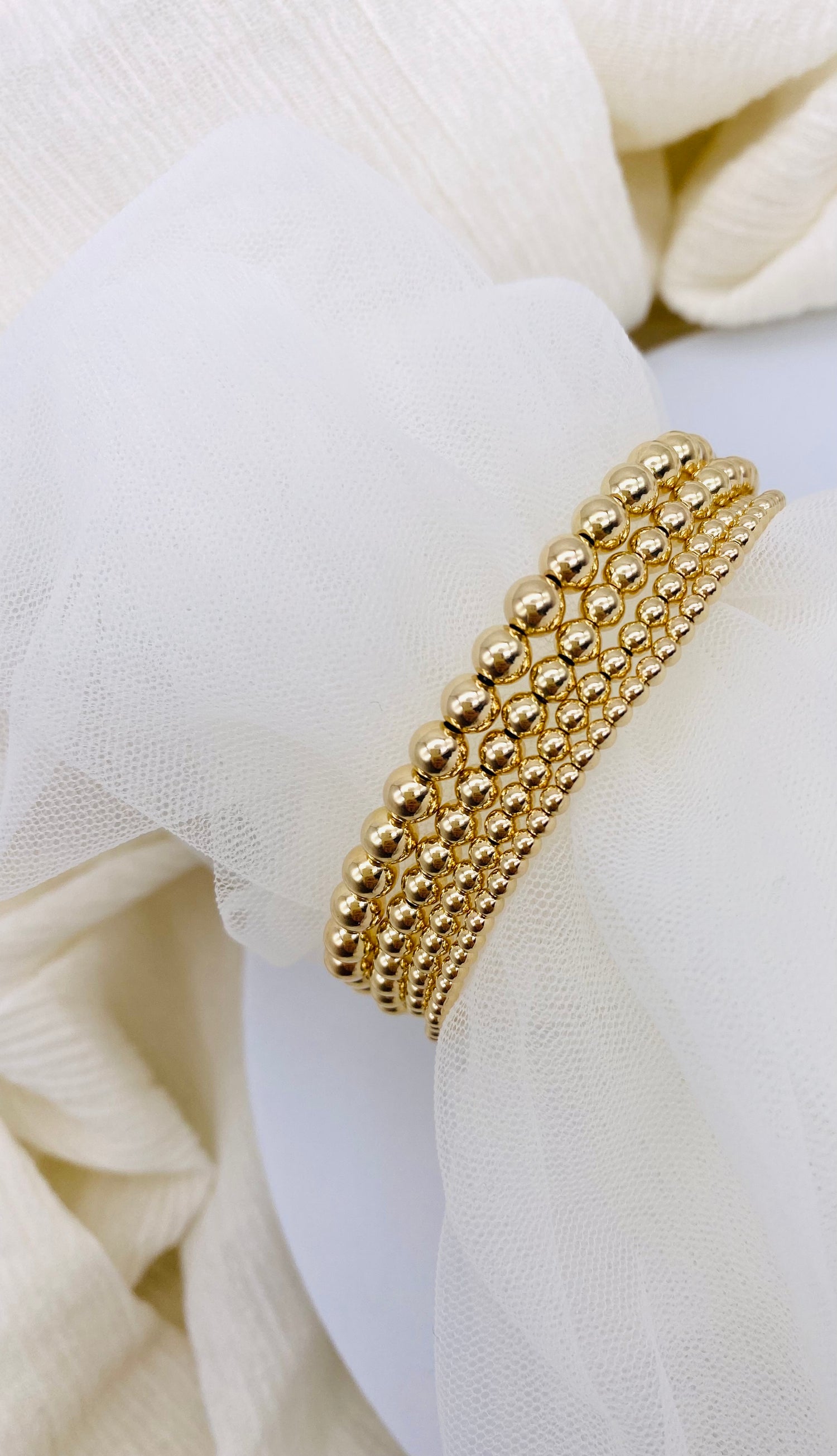 18k Gold Flower Bracelet Gold Filled Delicate Floral 