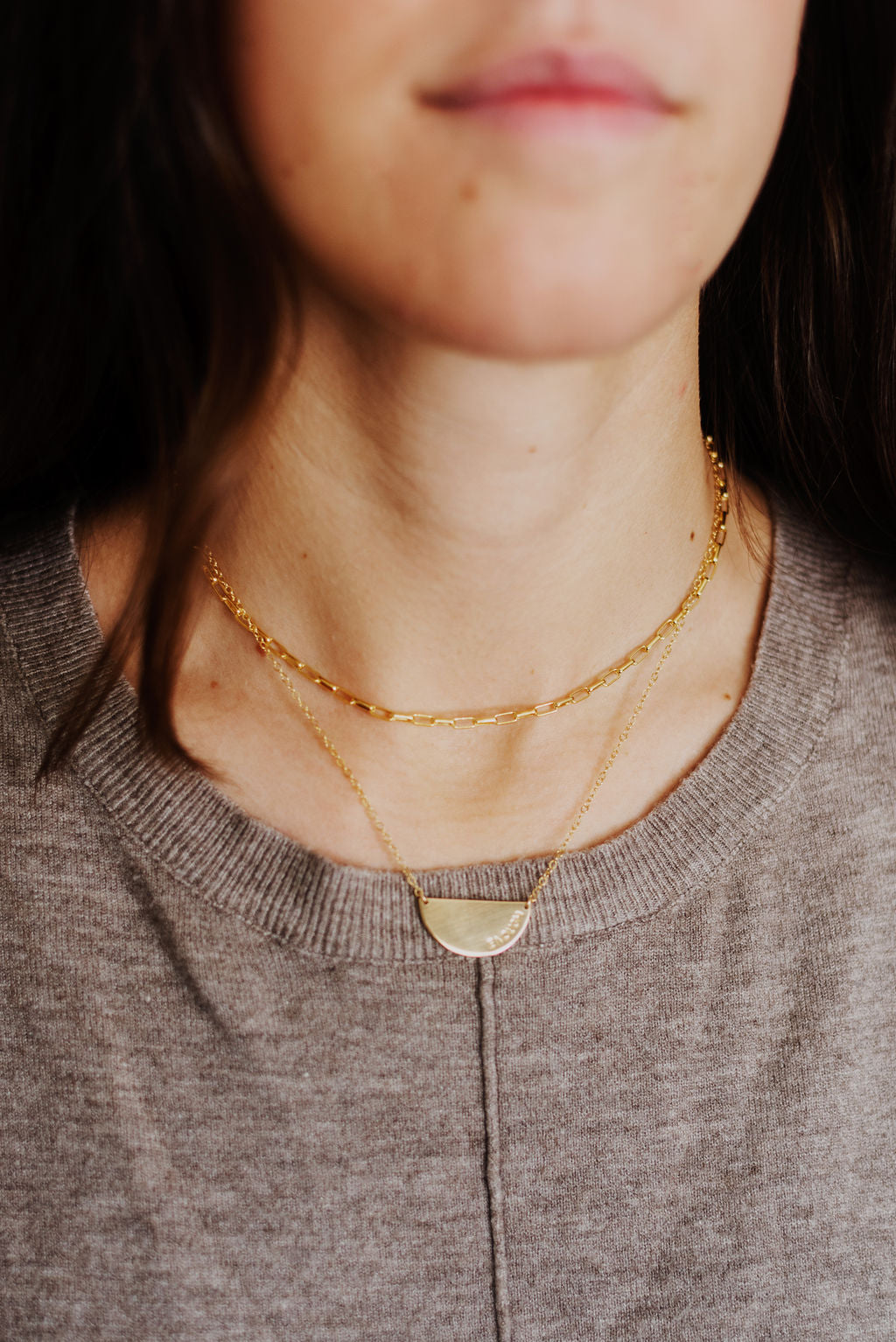 Oval Paperclip Necklace